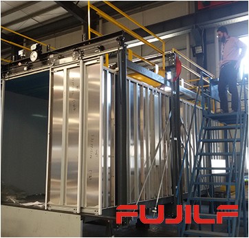 Car lift cabin assemble testing