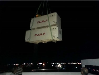 Fuji elevator arrives in Mardives