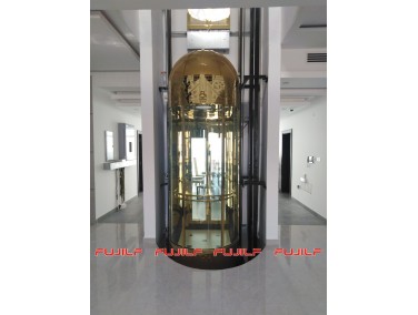 Fujilf golden round panoramic Villa lift